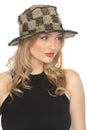 Load image into Gallery viewer, Checker Hemp Cotton Crochet Sun Hat