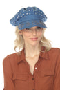 Load image into Gallery viewer, Celestial Emb Newsboy Cap