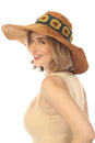 Load image into Gallery viewer, SunFlower Crochet Wide Brim Hat
