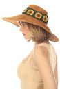 Load image into Gallery viewer, SunFlower Crochet Wide Brim Hat