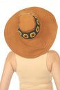 Load image into Gallery viewer, SunFlower Crochet Wide Brim Hat