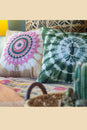Load image into Gallery viewer, Spiral Tie Dye Throw Pillow With Print Cover