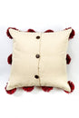 Load image into Gallery viewer, Pom Pom Rustic Stripe Throw Pillow