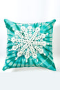 Load image into Gallery viewer, Hand Crocheted Mandala Snowflake Throw Pillow
