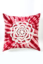 Load image into Gallery viewer, Hand Crocheted Mandala Snowflake Throw Pillow