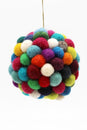 Load image into Gallery viewer, Felt Assorted Ball Ornament: 3pcs/Pkt