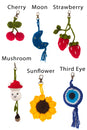 Load image into Gallery viewer, Crochet Charms 6pcs/Pkt