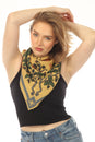 Load image into Gallery viewer, Cottage Garden Cat Big Bandana