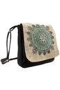 Load image into Gallery viewer, Natural Hemp-Cotton Eco Mandala hippie boho Cross body Messenger Bag sling Bag