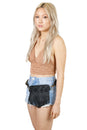 Load image into Gallery viewer, Boho Fringe Embroidered Convertible Crossbody Belt Bag
