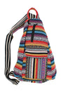 Load image into Gallery viewer, Multi Stripe Crossbody Sling Backpack