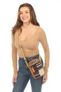 Load image into Gallery viewer, Eco-Friendly Hemp Patchwork Passport Crossbody Bag