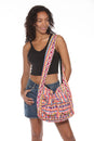 Load image into Gallery viewer, Jacquard Cargo Pocket Crossbody Tote