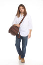 Load image into Gallery viewer, Blanket Stripe Duffel Overnight Bag