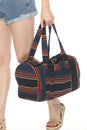 Load image into Gallery viewer, Blanket Stripe Duffel Overnight Bag