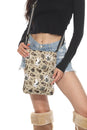 Load image into Gallery viewer, Cat & Flower CrossBody Bag