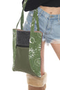 Load image into Gallery viewer, Patchwork Tote Book Bag