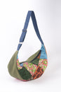 Load image into Gallery viewer, Patchwork Crescent Crossbody Bag