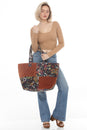 Load image into Gallery viewer, Floral Velvet Weekender Bag