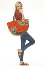 Load image into Gallery viewer, Floral Velvet Weekender Bag