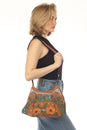 Load image into Gallery viewer, Cottage Garden Cat Canvas purse
