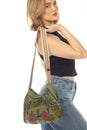 Load image into Gallery viewer, Cottage Garden Cat Canvas purse