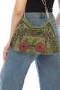 Load image into Gallery viewer, Cottage Garden Cat Canvas purse