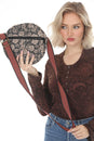 Load image into Gallery viewer, Flower Batik Print Round Bag
