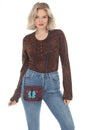 Load image into Gallery viewer, Felt Butterfly Mini Shoulder Bag
