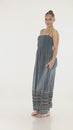 Load and play video in Gallery viewer, Sahara Border Print Maxi Dress