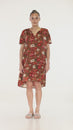 Load and play video in Gallery viewer, Mushroom Print Smock Dress