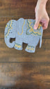 Load and play video in Gallery viewer, Elephant Felt Trivets