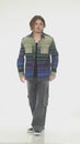 Load and play video in Gallery viewer, Moss Stripe Button Shirt Jacket