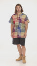 Load and play video in Gallery viewer, Woven Tribal Patch Print Short Sleeve Kurta
