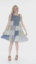Load and play video in Gallery viewer, Striped Patchwork Ruffled Dress