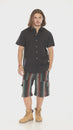 Load and play video in Gallery viewer, Stripe Cotton Cargo pocket Shorts