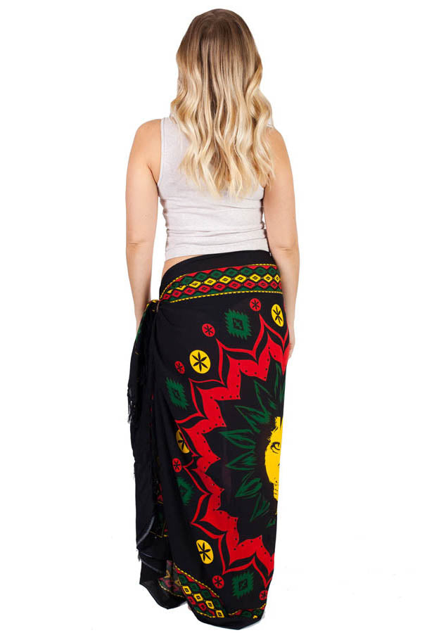 Tribal Rasta Lion Head Sarong