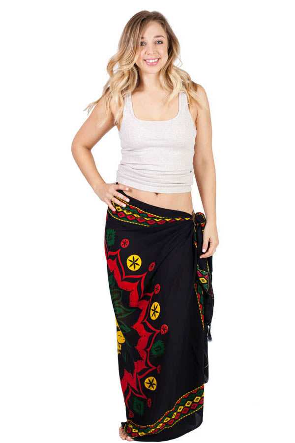 Tribal Rasta Lion Head Sarong