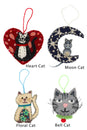 Load image into Gallery viewer, Felt Cat Charms: 12pcs/pkt