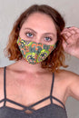 Load image into Gallery viewer, Lotus Print Face Mask-12pcs/pkt