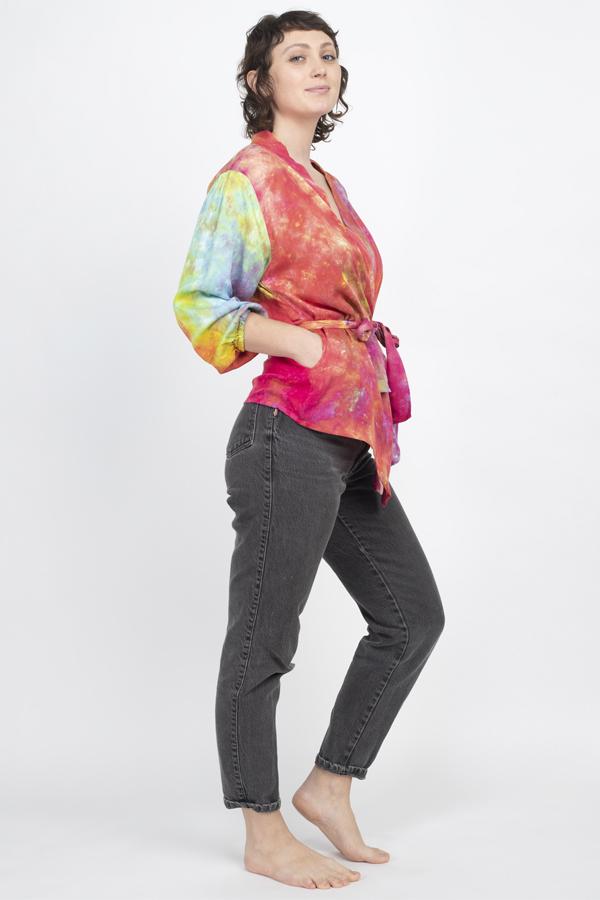 Tie-dye Kimono Wrap