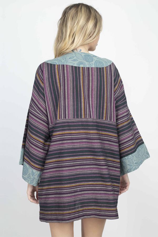 Zinnia Stripe Kimono