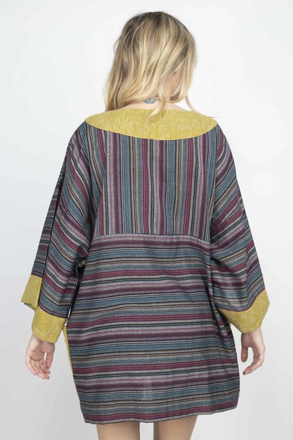 Zinnia Stripe Kimono