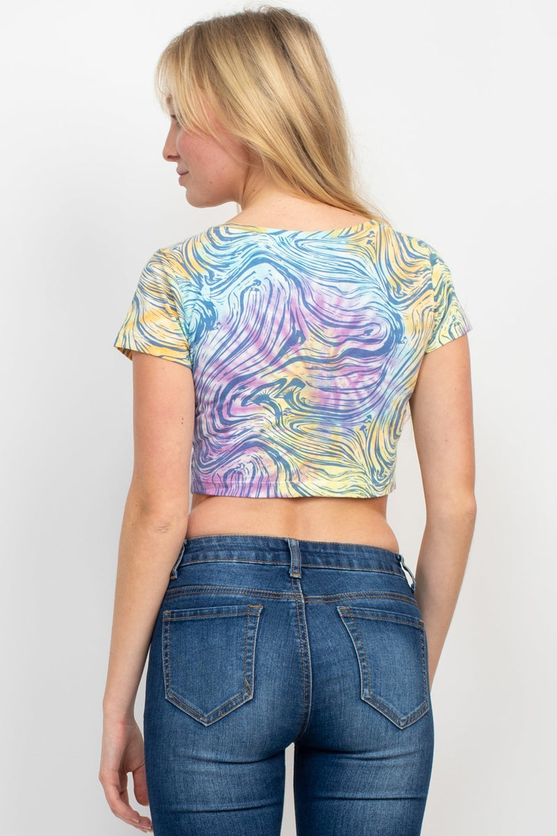 Psychedelic Mushroom Crop Top