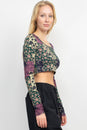 Load image into Gallery viewer, Mushroom Patch Long Sleeve Crop Top
