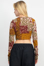 Load image into Gallery viewer, Mushroom Patch Long Sleeve Crop Top
