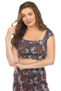 Load image into Gallery viewer, Elephant Raglan Crop Top
