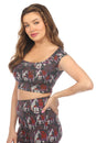 Load image into Gallery viewer, Elephant Raglan Crop Top
