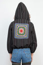 Load image into Gallery viewer, Crochet Tile Bomber Jacket
