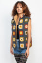 Load image into Gallery viewer, Painted Square Crochet Fleece Vest
